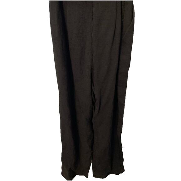 Endless Rose Women’s Black With Gold Tone Buttons Ribbed Jumpsuit Size M - Picture 6 of 8